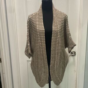 Women’s Large RDI Cream and Light Brown Knit Sweater